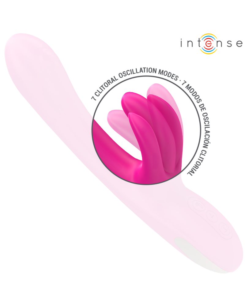 INTENSE - VIBRATORE MULTIFUNZIONE CONIGLIO BRITNEY 23 CM ROSA