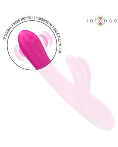 INTENSE - VIBRATORE MULTIFUNZIONE CONIGLIO BRITNEY 23 CM ROSA