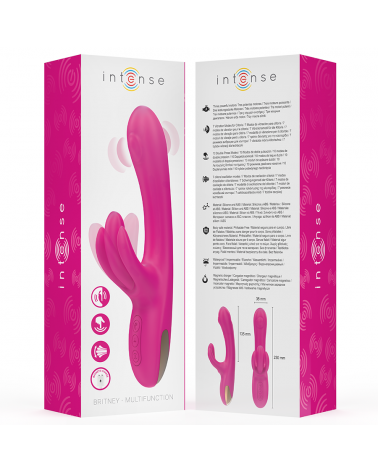 INTENSE - VIBRATORE MULTIFUNZIONE CONIGLIO BRITNEY 23 CM ROSA