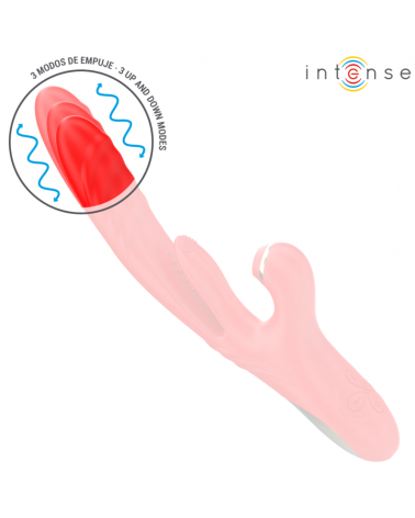 INTENSE - KAROL VIBRATORE MULTIFUNZIONE SPINTA E STIMOLAZIONE E ONDE STIMOLANTI ROSSO
