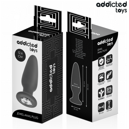 ADDICTED TOYS - PLUG ANALE CON GIOIELLO TAGLIA L 12,6 CM