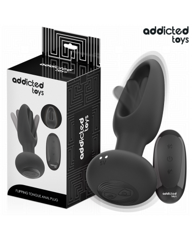 ADDICTED TOYS - PLUG ANALE CON LINGUA VIBRANTE E TELECOMANDO