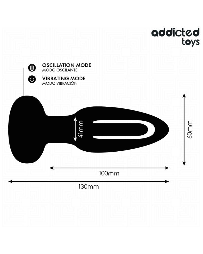 ADDICTED TOYS - PLUG ANALE CON LINGUA VIBRANTE E TELECOMANDO