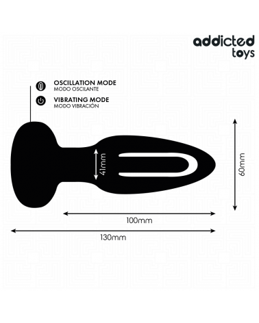 ADDICTED TOYS - PLUG ANALE CON LINGUA VIBRANTE E TELECOMANDO