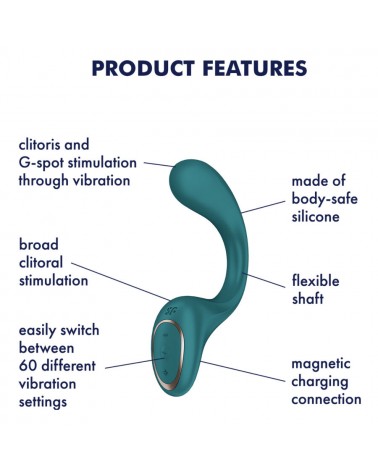 SATISFYER - G PER FODDES 2 VIBRATORE CONIGLIO VERDE BOTTIGLIA