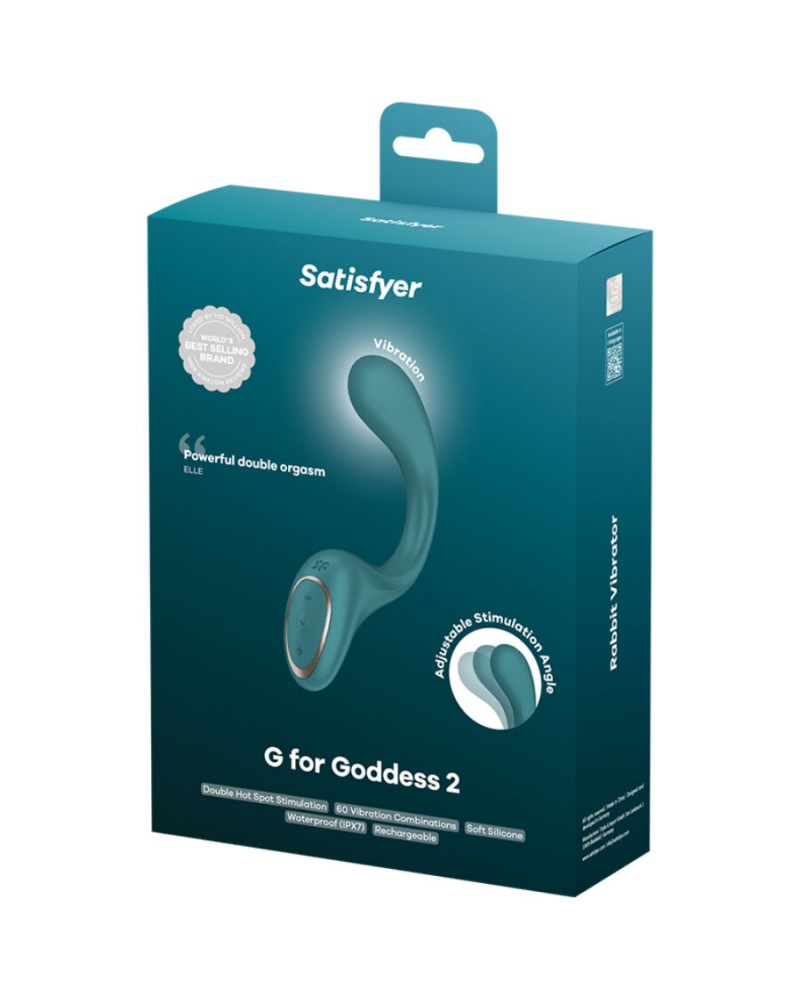 SATISFYER - G PER FODDES 2 VIBRATORE CONIGLIO VERDE BOTTIGLIA