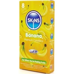 SKINS - PRESERVATIVI BANANA PREMIUM CONFEZIONE DA 8 2