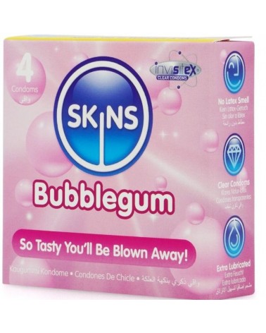 SKINS - BUBBLEGUM PREMIUM CONDOM CONFEZIONE DA 4