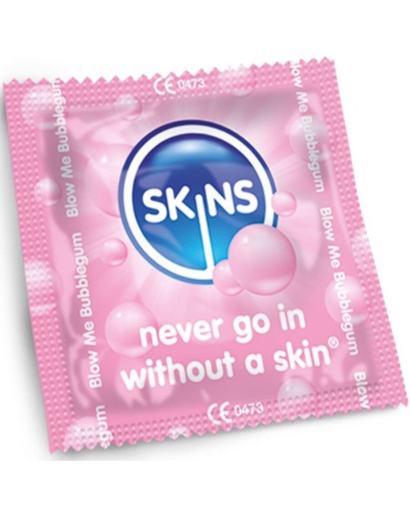 SKINS - BUBBLEGUM PREMIUM CONDOM CONFEZIONE DA 4