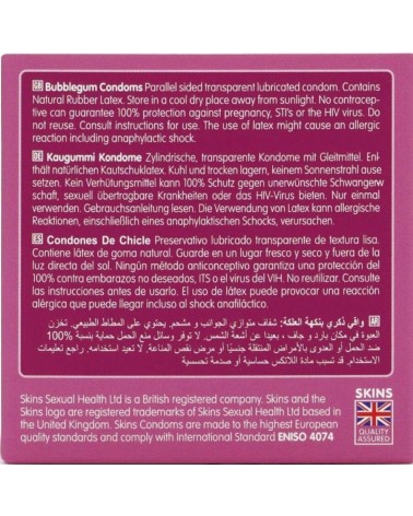 SKINS - BUBBLEGUM PREMIUM CONDOM CONFEZIONE DA 4