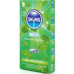 SKINS - PRESERVATIVI PREMIUM ALLA MENTA CONFEZIONE DA 8 2