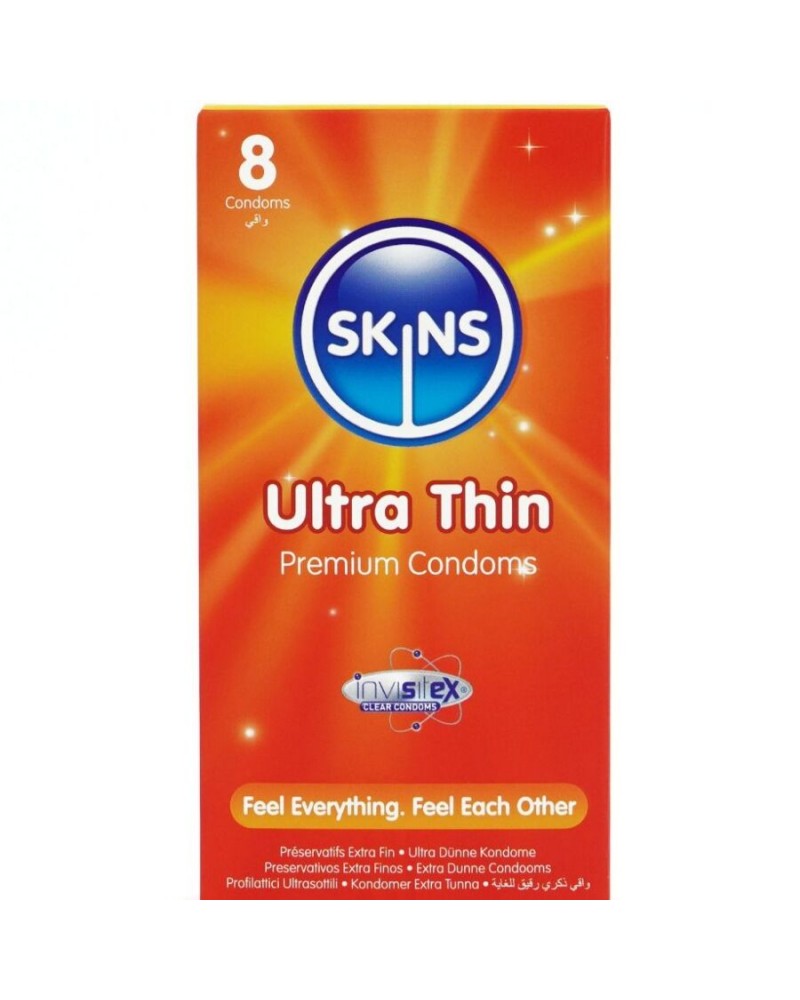 SKINS - PRESERVATIVI ULTRA SOTTILI PREMIUM CONFEZIONE DA 8