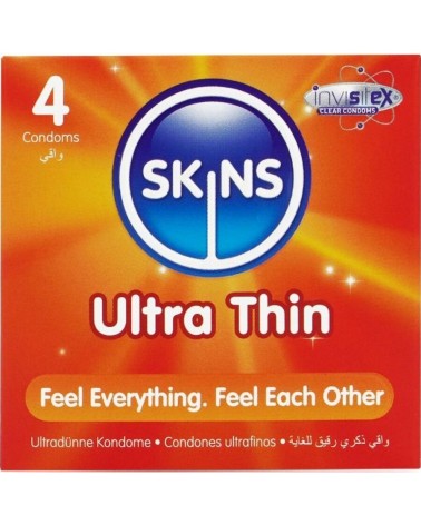 SKINS - PRESERVATIVI ULTRA SOTTILI PREMIUM CONFEZIONE DA 4