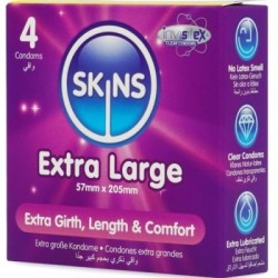SKINS - PRESERVATIVI EXTRA LARGE PREMIUM CONFEZIONE DA 4 2