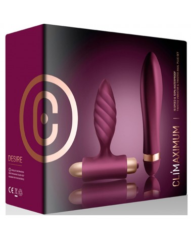 CLIMAXIMUM - DESIRE KIT VIBRATORE TWISTED + PLUG ANALE