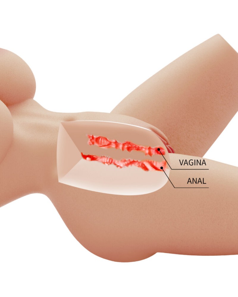 CRAZY BULL - MASTURBADOR TORSO FEMMINILE REALISTICO 41,9 CM