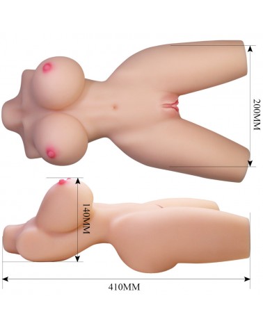 CRAZY BULL - MASTURBADOR TORSO FEMMINILE REALISTICO 41,9 CM