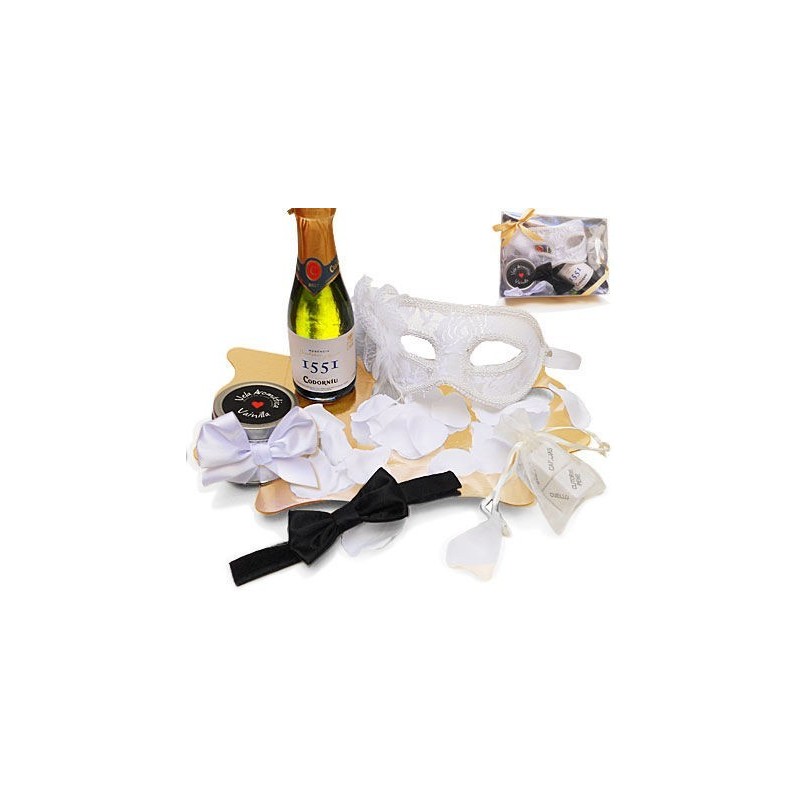 INEDIT - EROTIC KIT MASCHERA VENEZIANA BIANCA