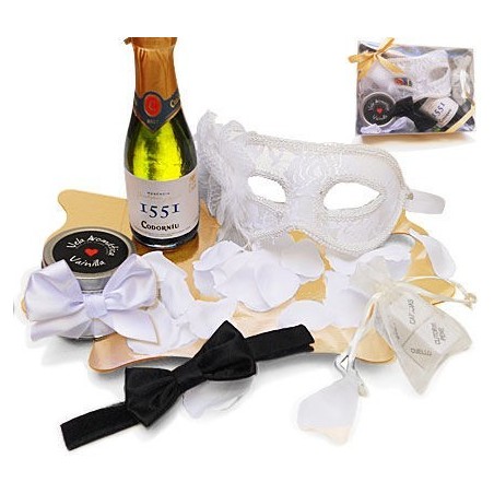 INEDIT - EROTIC KIT MASCHERA VENEZIANA BIANCA