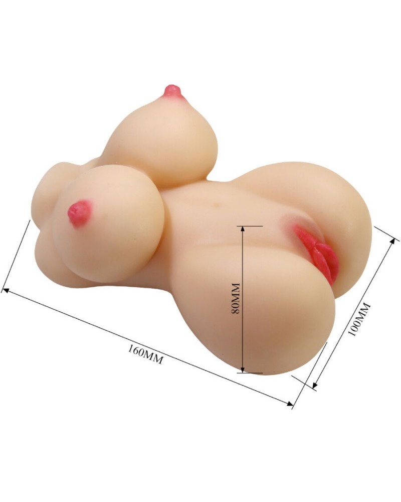 CRAZY BULL - HERTA MINI TORSO REALISTICO VAGINA FEMMINILE 497 G