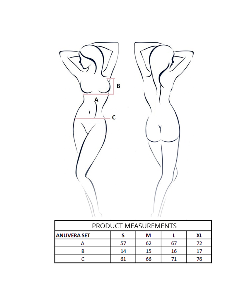 PASSION - ANUVERA REGGISENO + PERIZOMA FIRE BRICK L/XL