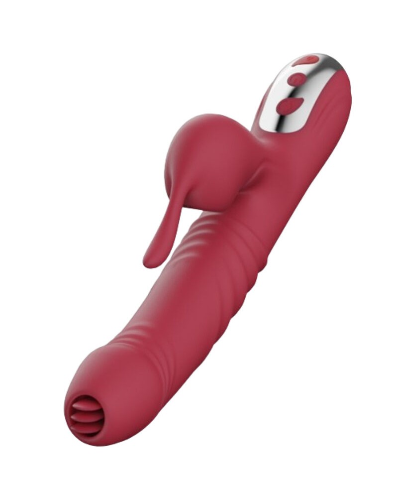 ARMONY - VIBRATORE SUCK  ONDE STIMOLANTI CON LINGUA STIMOLANTE BORDEAUX