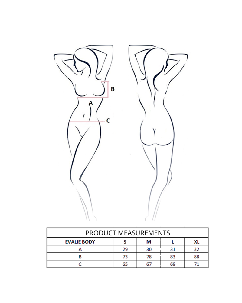 PASSION - EVALIE BODY NERO L/XL