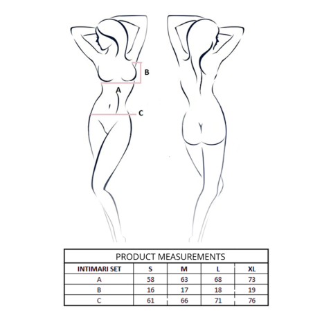 PASSION - INTIMARI REGGISENO + SLIP ROSA S/M