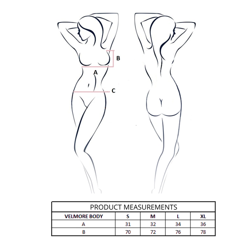 PASSION - VELMORE BODY BLU L/XL