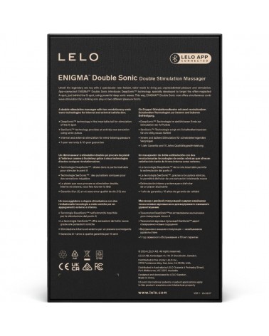 LELO - ENIGMA DOUBLE SONIC VIBRATOR POINT G NERO