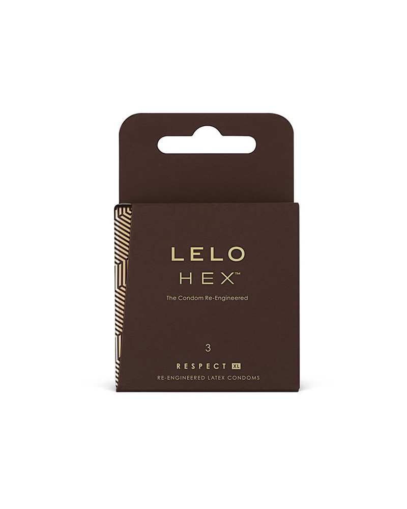 LELO HEX CONDOMS RESPECT XL 3 PACK