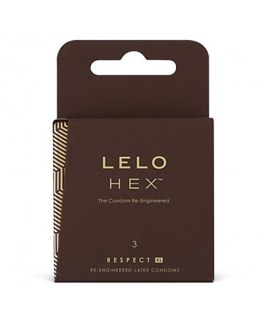 LELO HEX CONDOMS RESPECT XL 3 PACK
