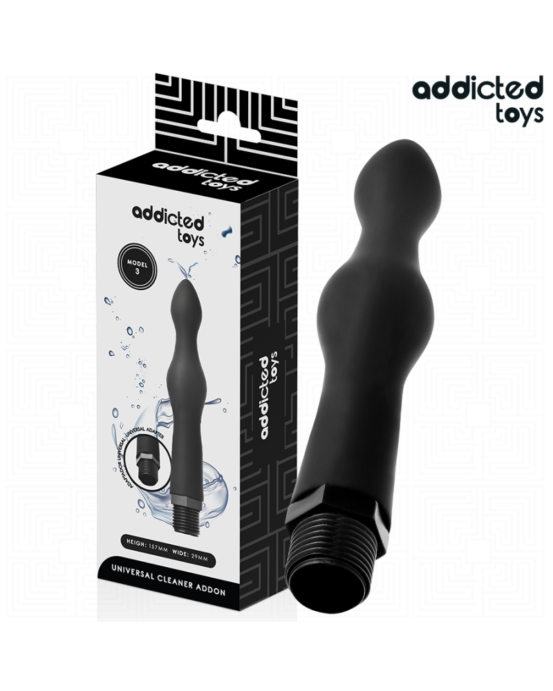 ADDICTED TOYS - PULITORE ANALE CON ADATTATORE UNIVERSALE MODELLO 3