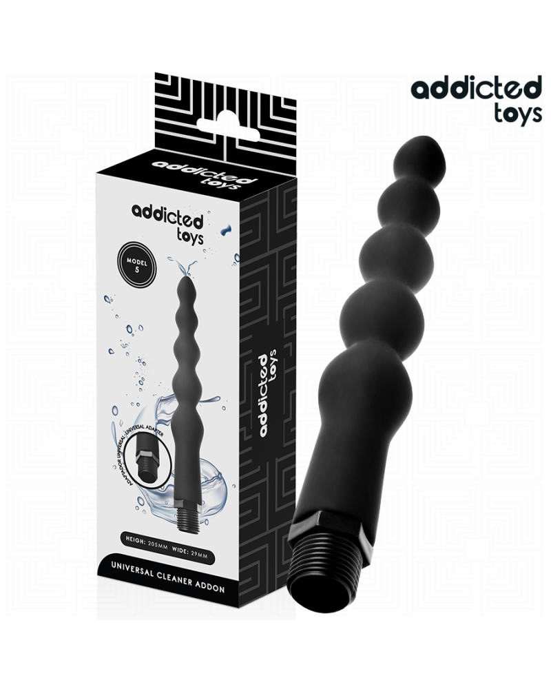 ADDICTED TOYS - PULITORE ANALE CON ADATTATORE UNIVERSALE MODELLO 5