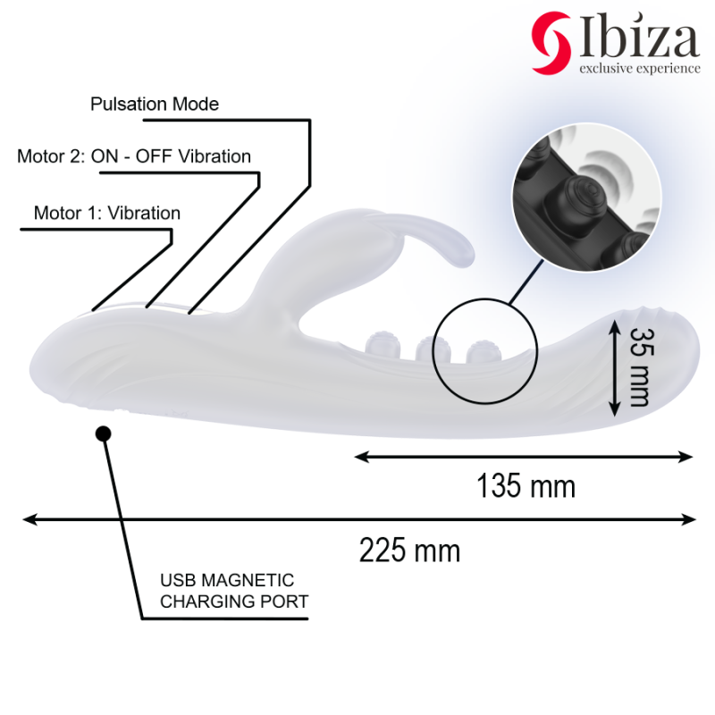 IBIZA - CONIGLIO VIBRANTE CON PULSAZIONE