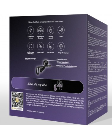 SNAIL VIBE - JOVI COUPLES RING TELECOMANDO NERO