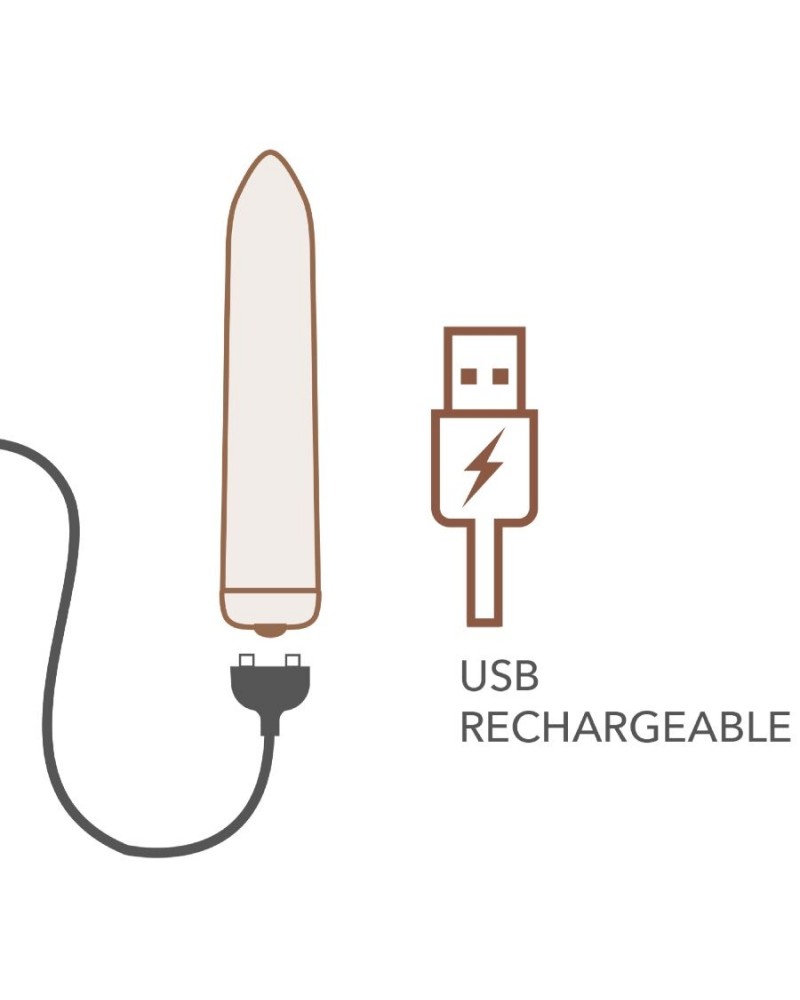 ROCKS-OFF - PROIETTILE VIBRANTE RICARICABILE ROSSO PAPAVERO