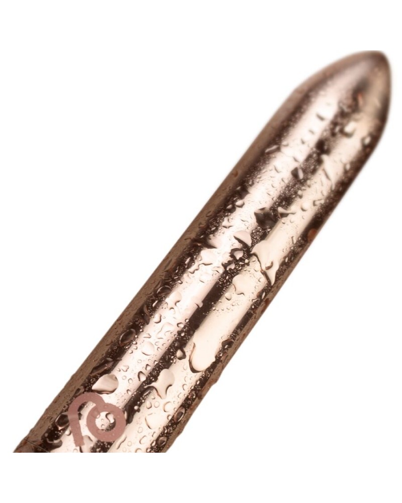 ROCKS-OFF - PROIETTILE VIBRANTE RICARICABILE ROSA DORATA