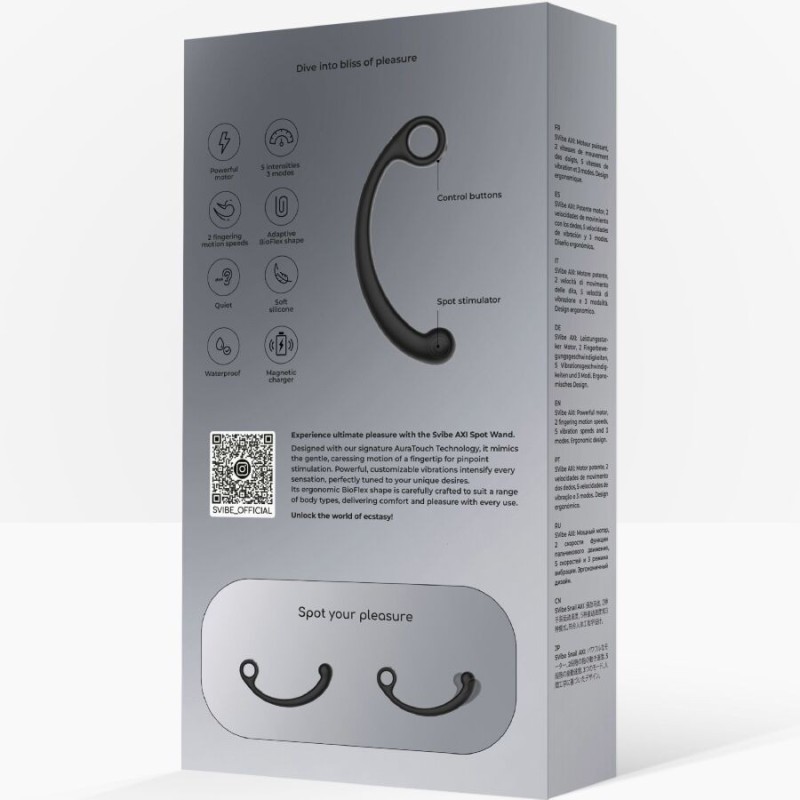 SNAIL VIBE - BACCHETTA PER MASSAGGIO VIBRANTE AXI NERA