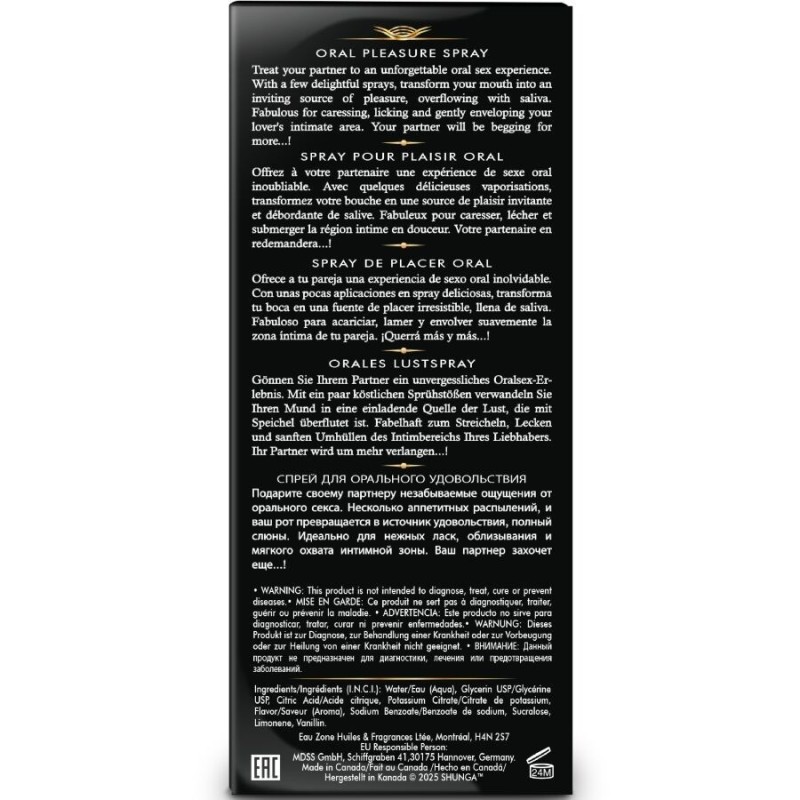 SHUNGA - WAVES SPRAY ORALE PER IL PIACERE SEDUCENTE ALL'ANGURIA 20 ML