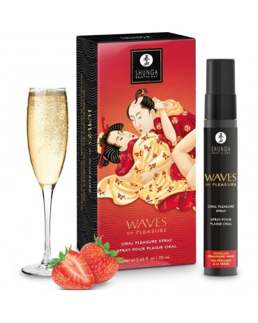 SHUNGA - WAVES PLEASURE SPRAY ORALE SEDUCENTE FRAGOLA 20 ML