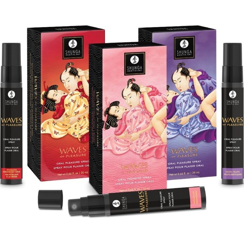 SHUNGA - WAVES PLEASURE SPRAY ORALE SEDUCENTE FRAGOLA 20 ML
