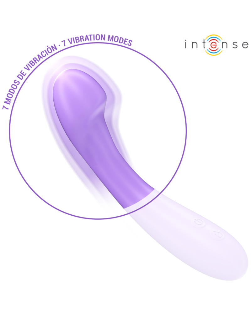 INTENSE - VIBRATORE BECKY 19 CM RISCALDABILE 7 VIBRAZIONI VIOLA