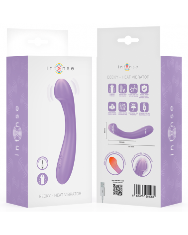 INTENSE - VIBRATORE BECKY 19 CM RISCALDABILE 7 VIBRAZIONI VIOLA