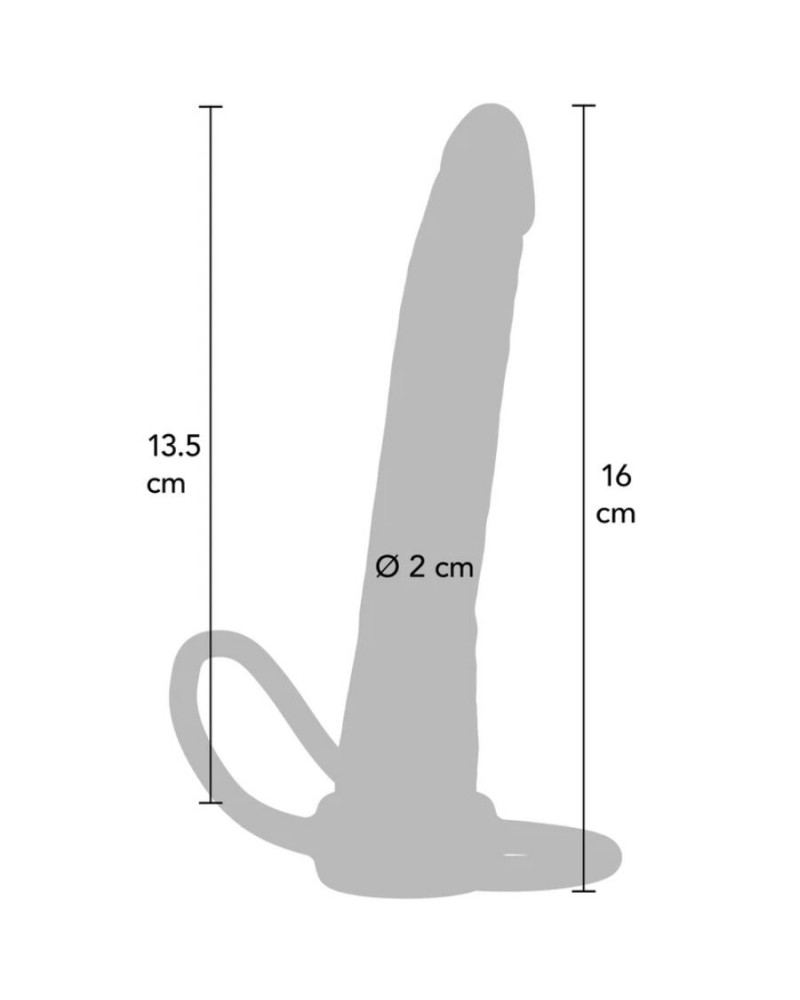 GET REAL - PENETRATORE ANALE IN SILICONE DOUBLE TROUBLE 16 CM