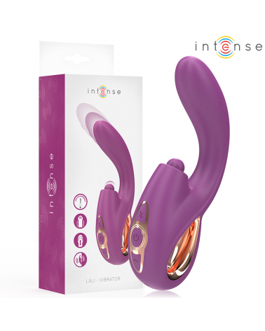 INTENSE - LALI VIBRATORE MULTIFUNZIONE PUNTO G TAPPING  THRUST  VIBRATION VIOLA