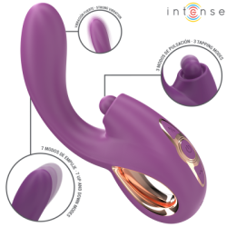 INTENSE - LALI VIBRATORE MULTIFUNZIONE PUNTO G TAPPING  THRUST  VIBRATION VIOLA 2