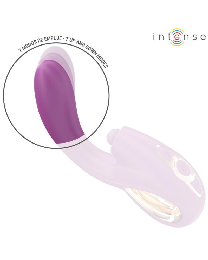INTENSE - LALI VIBRATORE MULTIFUNZIONE PUNTO G TAPPING  THRUST  VIBRATION VIOLA