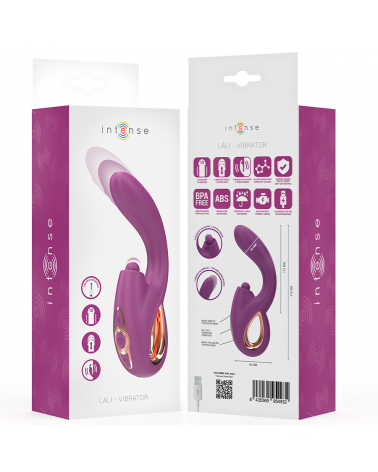 INTENSE - LALI VIBRATORE MULTIFUNZIONE PUNTO G TAPPING  THRUST  VIBRATION VIOLA