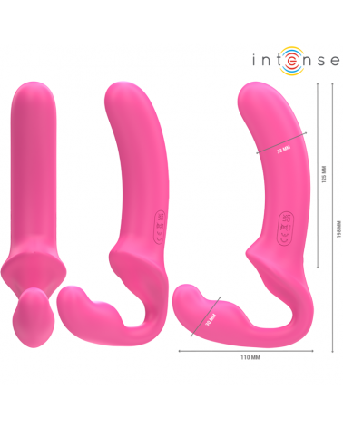 INTENSE - AMY DOPPIO VIBRATORE 20 CM ROSA TELECOMANDO